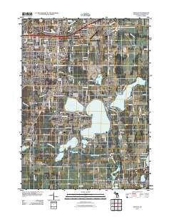 Portage Michigan Historical topographic map, 1:24000 scale, 7.5 X 7.5 Minute, Year 2011