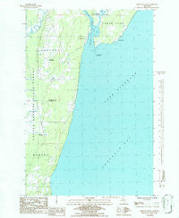 Portage Entry Michigan Historical topographic map, 1:24000 scale, 7.5 X 7.5 Minute, Year 1984