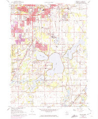 Portage Michigan Historical topographic map, 1:24000 scale, 7.5 X 7.5 Minute, Year 1967