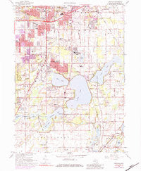 Portage Michigan Historical topographic map, 1:24000 scale, 7.5 X 7.5 Minute, Year 1967