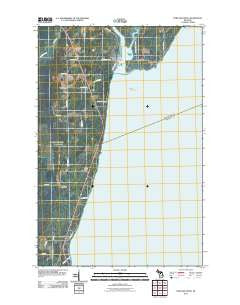 Portage Entry Michigan Historical topographic map, 1:24000 scale, 7.5 X 7.5 Minute, Year 2011