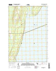 Portage Entry Michigan Current topographic map, 1:24000 scale, 7.5 X 7.5 Minute, Year 2016