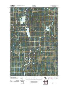 Porter Lake Michigan Historical topographic map, 1:24000 scale, 7.5 X 7.5 Minute, Year 2011