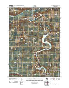 Portland North Michigan Historical topographic map, 1:24000 scale, 7.5 X 7.5 Minute, Year 2011