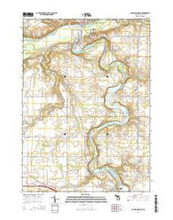 Portland North Michigan Historical topographic map, 1:24000 scale, 7.5 X 7.5 Minute, Year 2014