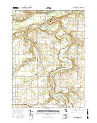 Portland North Michigan Current topographic map, 1:24000 scale, 7.5 X 7.5 Minute, Year 2017