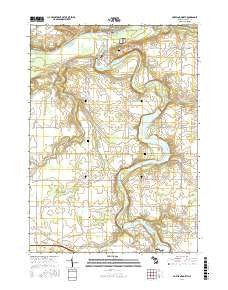 Portland North Michigan Current topographic map, 1:24000 scale, 7.5 X 7.5 Minute, Year 2017