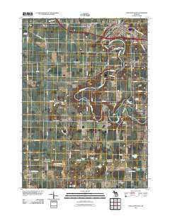 Portland South Michigan Historical topographic map, 1:24000 scale, 7.5 X 7.5 Minute, Year 2011