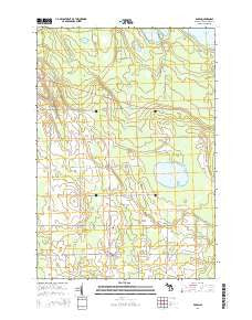 Posen Michigan Historical topographic map, 1:24000 scale, 7.5 X 7.5 Minute, Year 2014