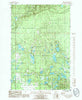 Powell Lake Michigan Historical topographic map, 1:24000 scale, 7.5 X 7.5 Minute, Year 1985