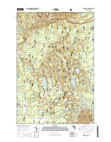 Powell Lake Michigan Historical topographic map, 1:24000 scale, 7.5 X 7.5 Minute, Year 2014