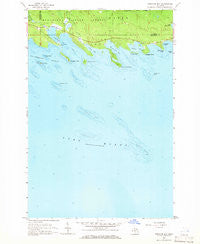 Prentiss Bay Michigan Historical topographic map, 1:24000 scale, 7.5 X 7.5 Minute, Year 1964