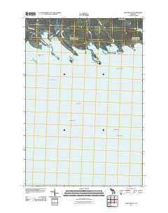 Prentiss Bay Michigan Historical topographic map, 1:24000 scale, 7.5 X 7.5 Minute, Year 2011
