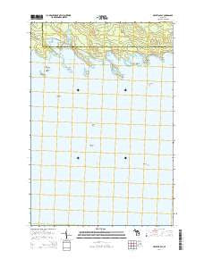 Prentiss Bay Michigan Historical topographic map, 1:24000 scale, 7.5 X 7.5 Minute, Year 2014