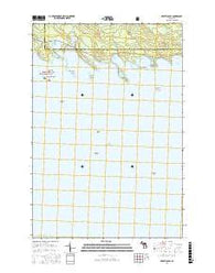 Prentiss Bay Michigan Current topographic map, 1:24000 scale, 7.5 X 7.5 Minute, Year 2017