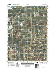 Prescott Michigan Historical topographic map, 1:24000 scale, 7.5 X 7.5 Minute, Year 2011