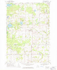 Prescott Michigan Historical topographic map, 1:24000 scale, 7.5 X 7.5 Minute, Year 1968