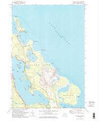 Presque Isle Michigan Historical topographic map, 1:24000 scale, 7.5 X 7.5 Minute, Year 1971