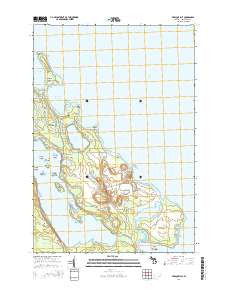 Presque Isle Michigan Historical topographic map, 1:24000 scale, 7.5 X 7.5 Minute, Year 2014