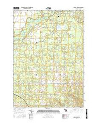Prestle Creek Michigan Current topographic map, 1:24000 scale, 7.5 X 7.5 Minute, Year 2017
