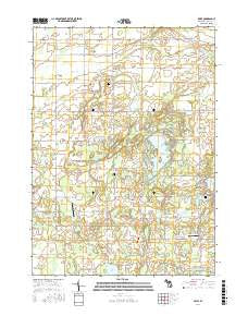 Price Michigan Current topographic map, 1:24000 scale, 7.5 X 7.5 Minute, Year 2017