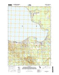 Prudenville Michigan Current topographic map, 1:24000 scale, 7.5 X 7.5 Minute, Year 2017