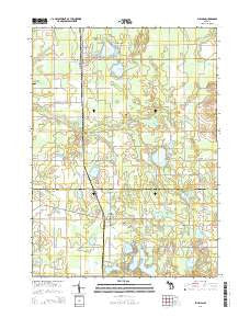 Pullman Michigan Historical topographic map, 1:24000 scale, 7.5 X 7.5 Minute, Year 2014