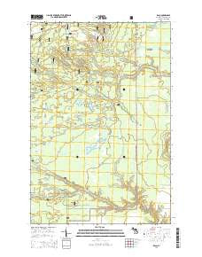 Raco Michigan Historical topographic map, 1:24000 scale, 7.5 X 7.5 Minute, Year 2014