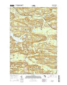 Ralph Michigan Historical topographic map, 1:24000 scale, 7.5 X 7.5 Minute, Year 2014