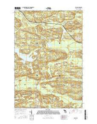 Ralph Michigan Current topographic map, 1:24000 scale, 7.5 X 7.5 Minute, Year 2017