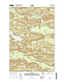Ralph Michigan Current topographic map, 1:24000 scale, 7.5 X 7.5 Minute, Year 2017
