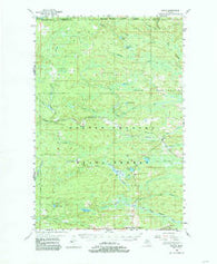 Ralph Michigan Historical topographic map, 1:62500 scale, 15 X 15 Minute, Year 1955