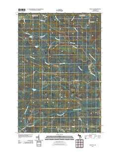 Ralph NE Michigan Historical topographic map, 1:24000 scale, 7.5 X 7.5 Minute, Year 2011