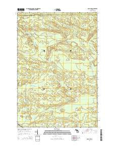 Ralph NE Michigan Historical topographic map, 1:24000 scale, 7.5 X 7.5 Minute, Year 2014