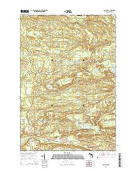 Ralph SW Michigan Historical topographic map, 1:24000 scale, 7.5 X 7.5 Minute, Year 2014