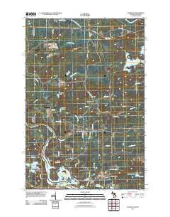 Randville Michigan Historical topographic map, 1:24000 scale, 7.5 X 7.5 Minute, Year 2011