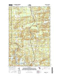 Randville Michigan Current topographic map, 1:24000 scale, 7.5 X 7.5 Minute, Year 2016