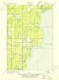 Rapid River SE Michigan Historical topographic map, 1:31680 scale, 7.5 X 7.5 Minute, Year 1932