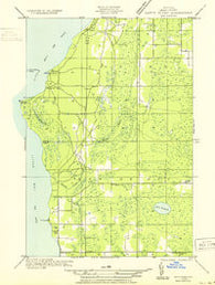 Rapid River SW Michigan Historical topographic map, 1:31680 scale, 7.5 X 7.5 Minute, Year 1932