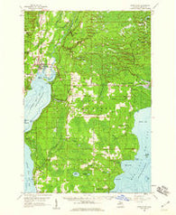 Rapid River Michigan Historical topographic map, 1:62500 scale, 15 X 15 Minute, Year 1958