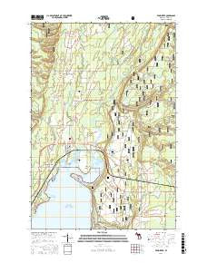 Rapid River Michigan Current topographic map, 1:24000 scale, 7.5 X 7.5 Minute, Year 2016