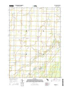 Rathbone Michigan Historical topographic map, 1:24000 scale, 7.5 X 7.5 Minute, Year 2014