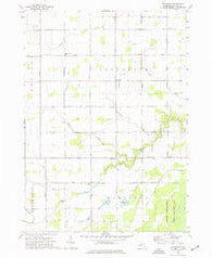 Rathbone Michigan Historical topographic map, 1:24000 scale, 7.5 X 7.5 Minute, Year 1973