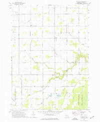 Rathbone Michigan Historical topographic map, 1:24000 scale, 7.5 X 7.5 Minute, Year 1973