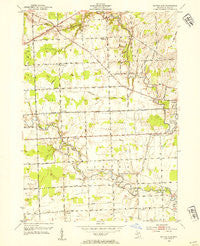 Rattle Run Michigan Historical topographic map, 1:24000 scale, 7.5 X 7.5 Minute, Year 1952