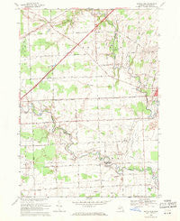 Rattle Run Michigan Historical topographic map, 1:24000 scale, 7.5 X 7.5 Minute, Year 1968