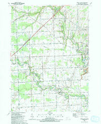 Rattle Run Michigan Historical topographic map, 1:24000 scale, 7.5 X 7.5 Minute, Year 1991