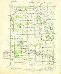 Rattle Run Michigan Historical topographic map, 1:31680 scale, 7.5 X 7.5 Minute, Year 1936