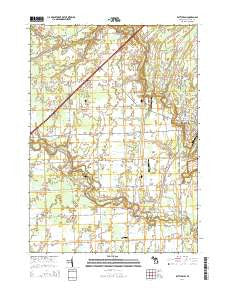 Rattle Run Michigan Historical topographic map, 1:24000 scale, 7.5 X 7.5 Minute, Year 2014