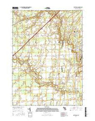 Rattle Run Michigan Current topographic map, 1:24000 scale, 7.5 X 7.5 Minute, Year 2017